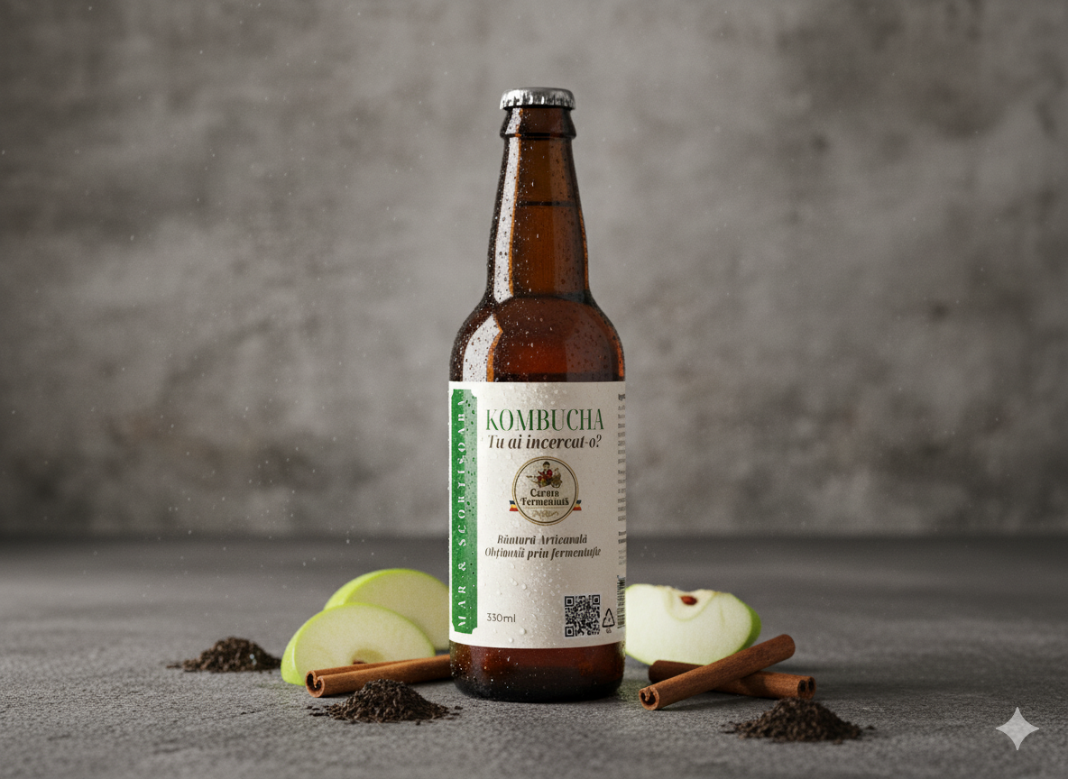 Kombucha - Măr & Scorțișoară