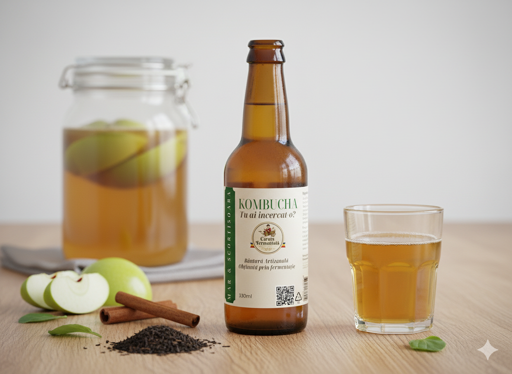 Kombucha - Măr & Scorțișoară