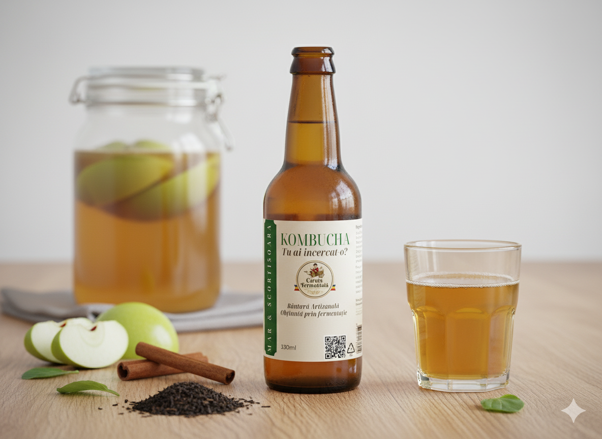 Kombucha - Măr & Scorțișoară