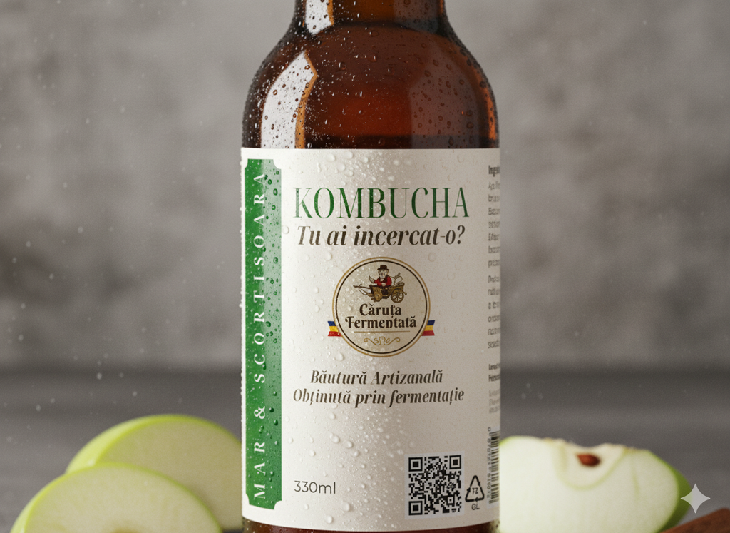 Kombucha - Măr & Scorțișoară