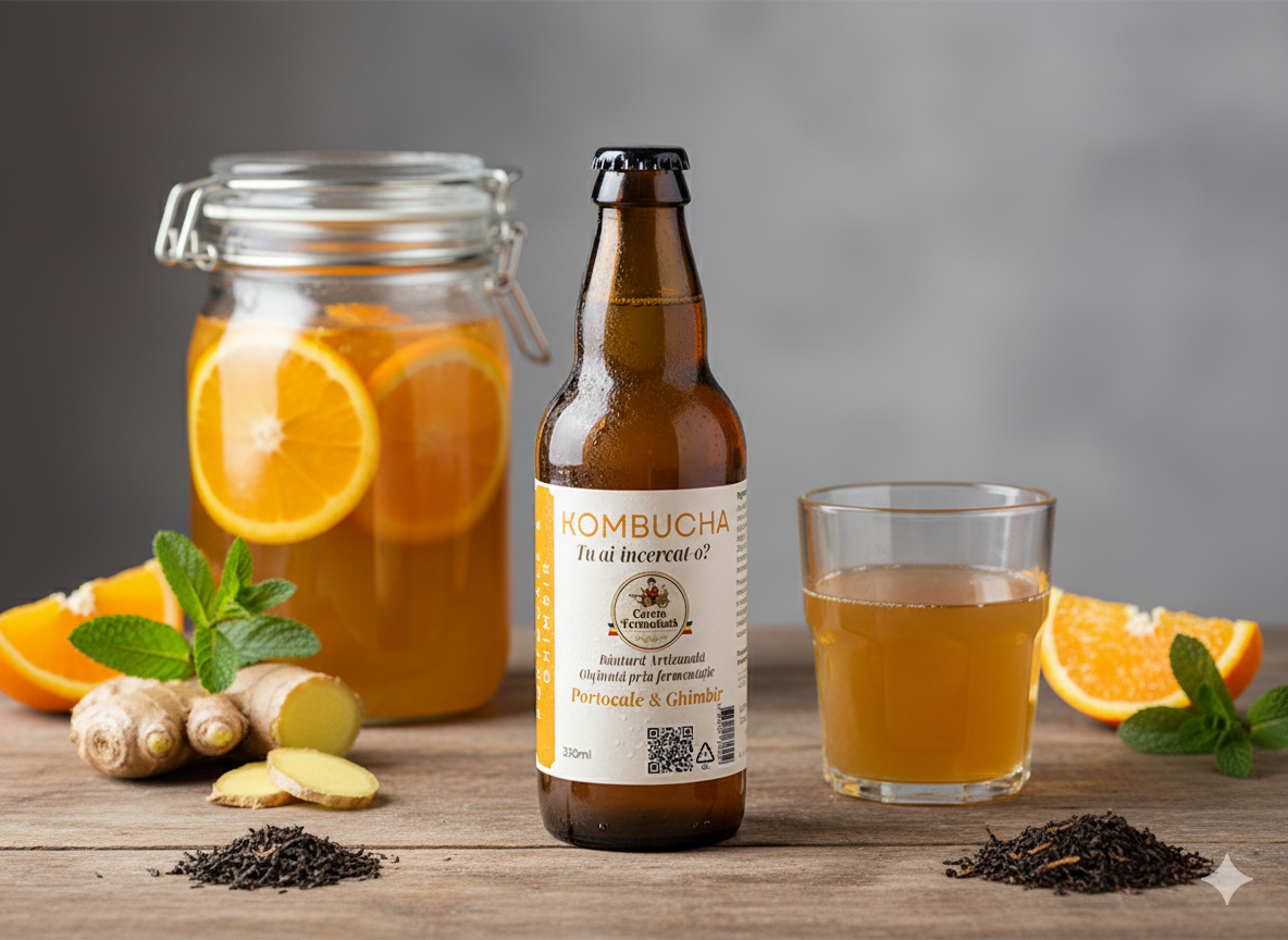 Kombucha - Portocale & Ghimbir