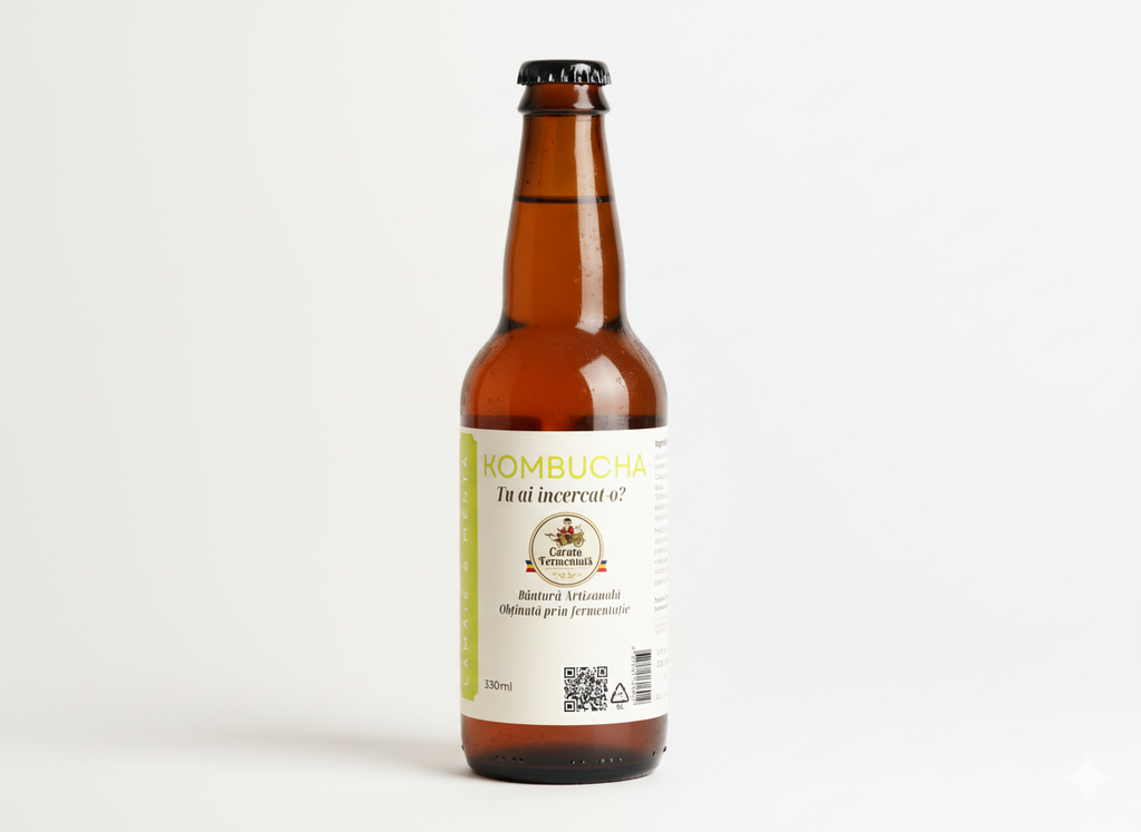 Kombucha - Lămâie & Mentă